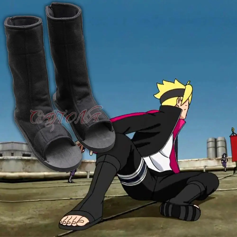 Long Black Ninja Boots