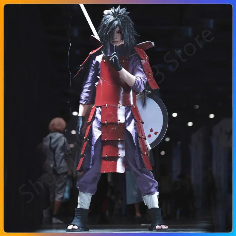 Uchiha Clan Dark Red Battle Armor