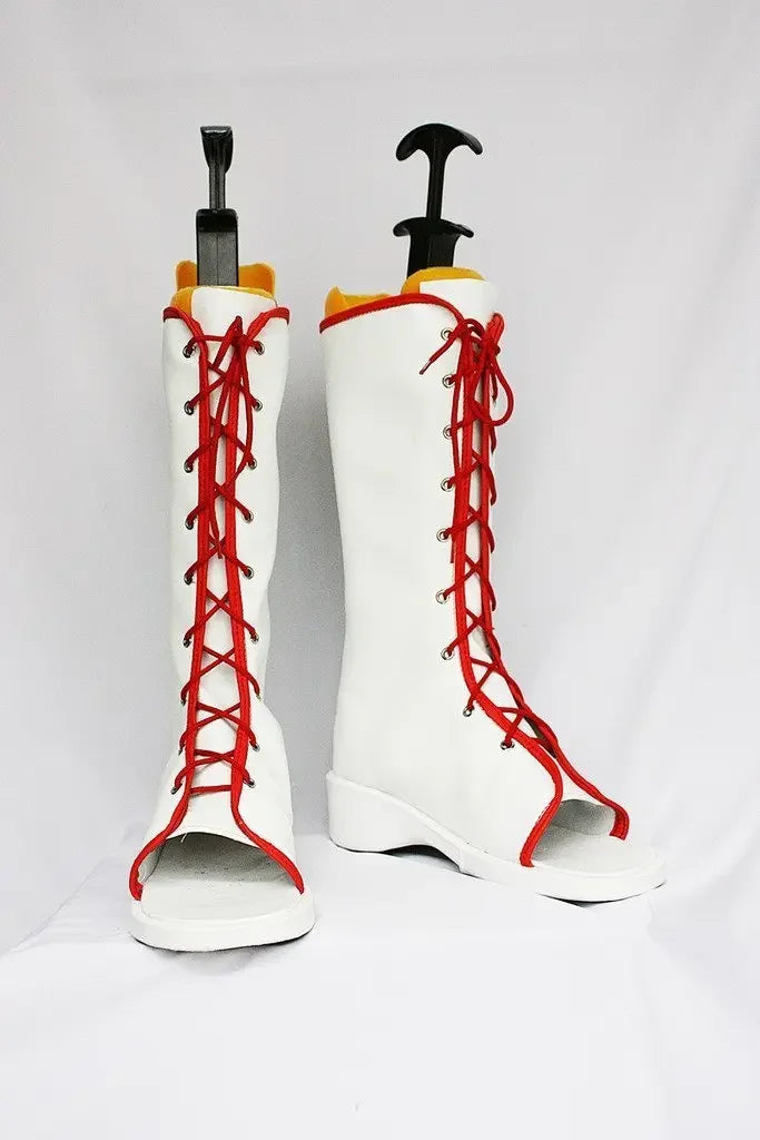 White & Red Akatsuki Ninja Boots