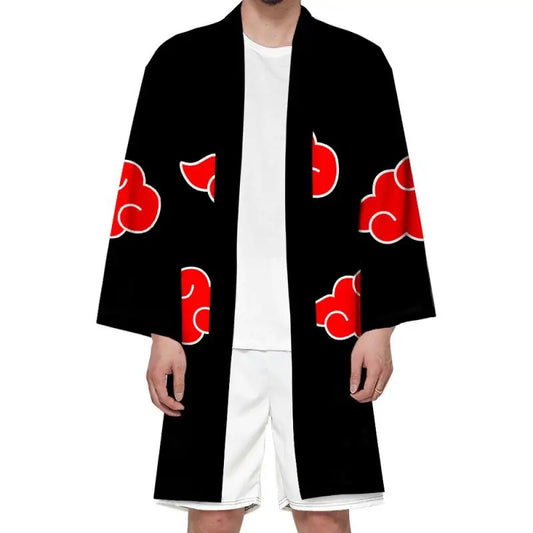 Long Akatsuki Cloud Kimono