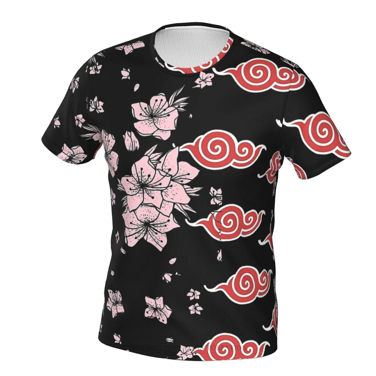 Akatsuki Alt Cloud & Sakura Flowers T-shirt