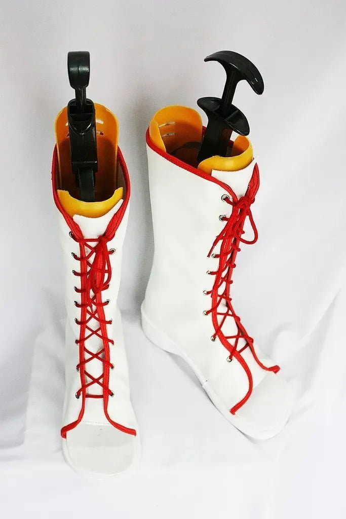 White & Red Akatsuki Ninja Boots