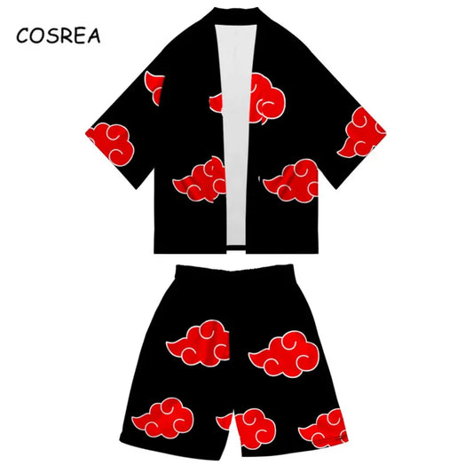 Akatsuki Cloud Kimono Set